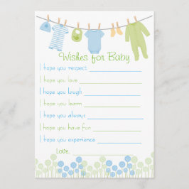 Baby Shower Önskemål för Baby-spel Inbjudningar