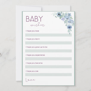 Baby Shower Önskemål Inbjudningar