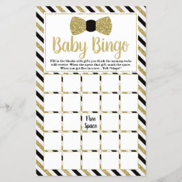 Baby Shower Ord Search, Bow Tie Flygblad