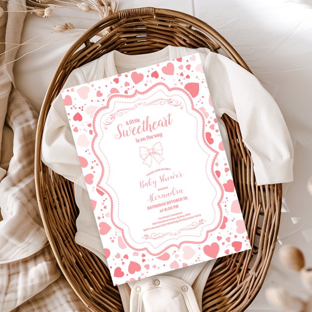 Baby Shower på hjärtans dag Inbjudningar (Skapare uppladdad)