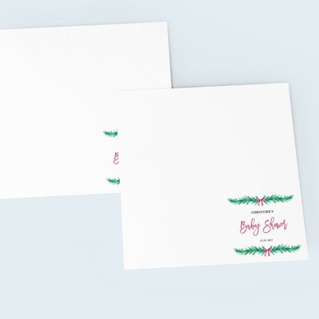 Baby Shower på julvinter Pappersservett (Skapare uppladdad)