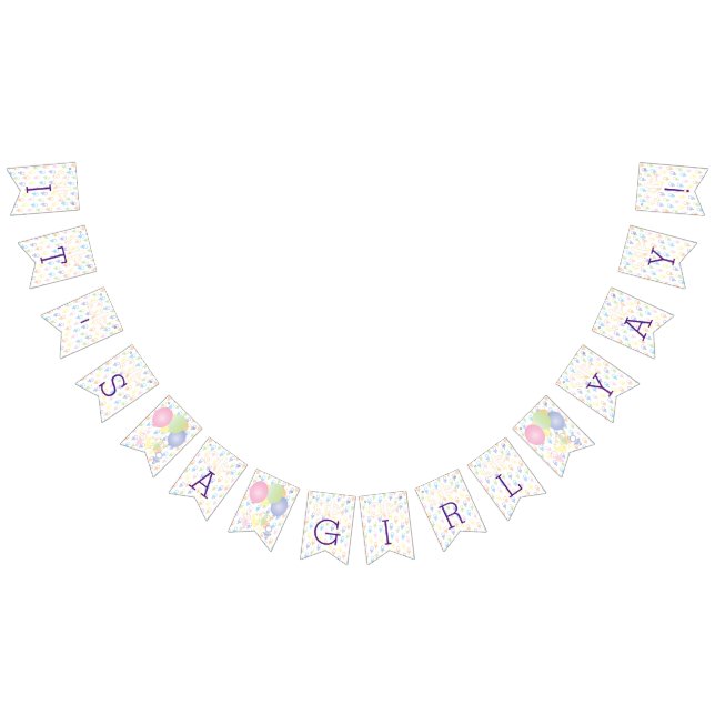 Baby Shower Paci Bunny, Sallsvansskannern Vimplar (Alla)