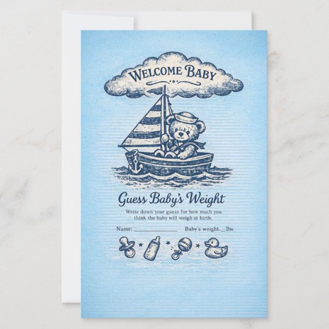 Baby Shower Paper Sheets (Framsida)
