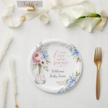 Baby Shower Pappers Tallrik: IVF-resa höjdpunkter