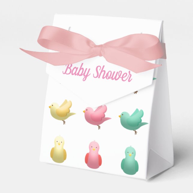 Baby Shower Papperspresentförpackning, Tält Presentaskar (Framsidan Sidan)
