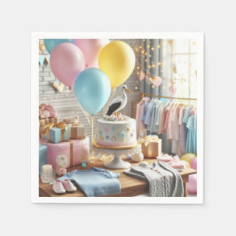 Baby Shower Pappersservett