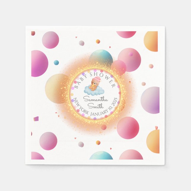 BABY SHOWER PAPPERSSERVETT (Framsidan)