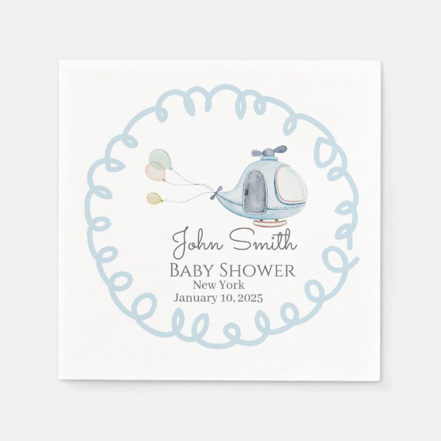 BABY SHOWER PAPPERSSERVETT (Framsidan)