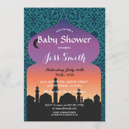 Baby Shower Party Arabian Nights Inbjudan Moroccan