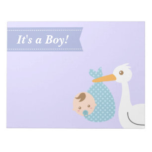 Baby Shower Party Favor - Storken levererar babypo Anteckningsblock
