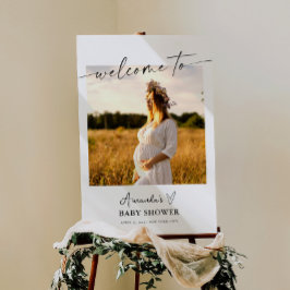 Baby Shower Party SIgn, Photo Baby Shower Poster