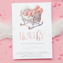 Baby Shower pastel Baby Basket