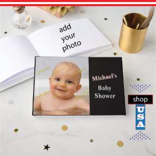 Baby Shower Photo Monogram 🍼 Best Önskemål Gästböcker