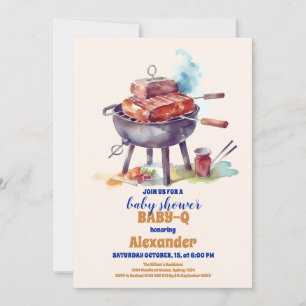 Baby Shower Picnic Trasa Baby Q Inbjudningar