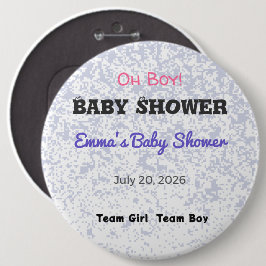 Baby Shower Pin | Team Girl | Team Boy | Favor Knapp