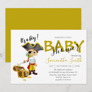 Baby Shower pirat pojk Meddelande