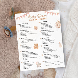 Baby Shower Planeringschecklista | Mysig Baby Show