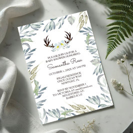 Baby Shower-pojken, Rustic Inbjudningar