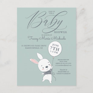 BABY SHOWER Postkort för slump och ballong Vykort
