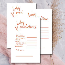 Baby Shower Predence Boho Heart Terracotta