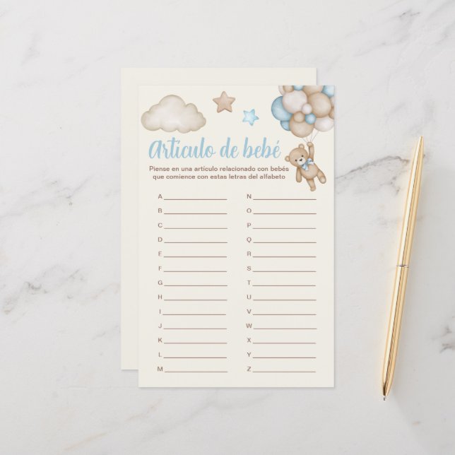 Baby shower present för bebis (Fram/Back In Situ)