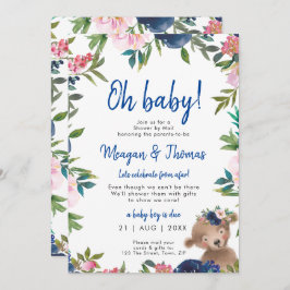 baby shower present genom post från avlägsen plats inbjudningar