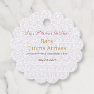 Baby Shower Presentkort | Oh Baby Sophia Gåvor Etiketter