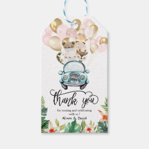 Baby Shower Quarantine Treat Märkre Safari Frien Presentetikett