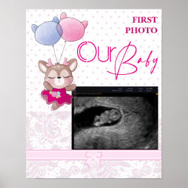Baby Shower. Rosa Baby Hjort Poster