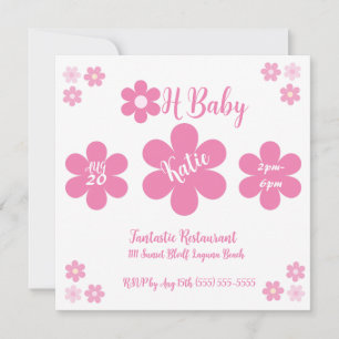 Baby Shower- Rosa Blomma Glam-