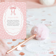 Baby Shower Rosa Prickar Babyflicka Blöja Lotteri