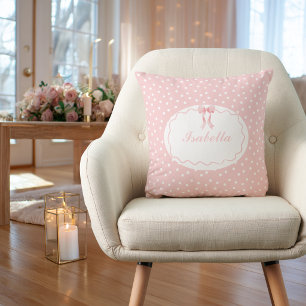 Baby Shower Rosa Prickar Babyflicka Coquette Kudde
