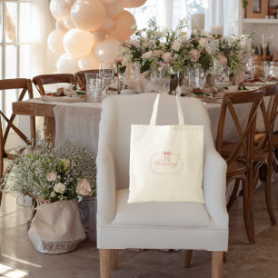 Baby Shower Rosa Slinga Flicka Coquette Mamma Anpa Tygkasse
