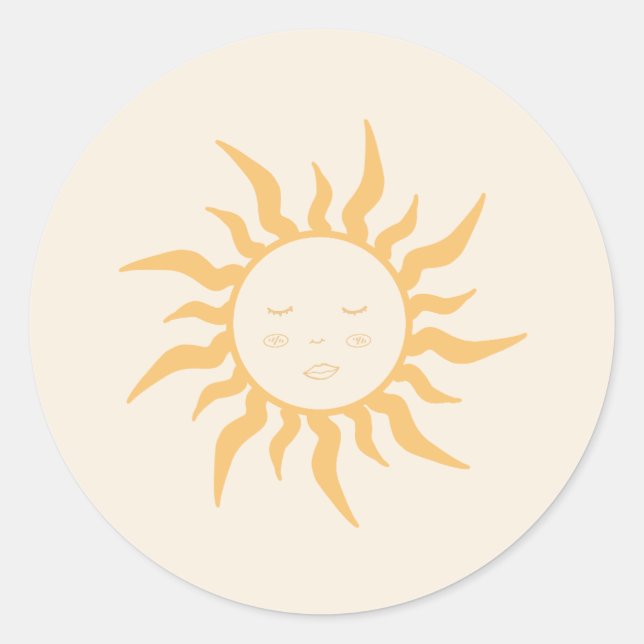 Baby Shower Runt Klistermärke (Framsida)