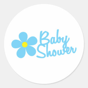 baby shower runt klistermärke