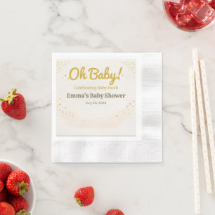 Baby Shower Servett   Pumpa Skogs Tema