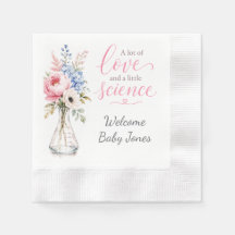 Baby Shower Servett som Framhäver IVF Resan
