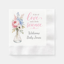 Baby Shower Servett som Framhäver IVF Resan