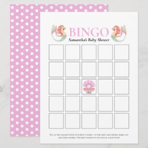 Baby Shower Sjöröding Havet Prickar Bingo Inbjudningar