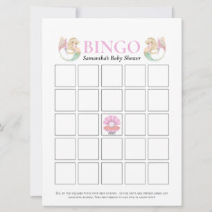 Baby Shower Sjöröding Rosa Vita Prickar Bingo Spel Inbjudningar