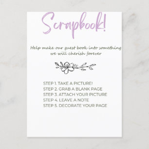 Baby Shower-skräp Bok Vykort
