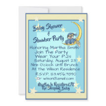 Baby Shower & Slumber Party W/Måne, Stars & Cat