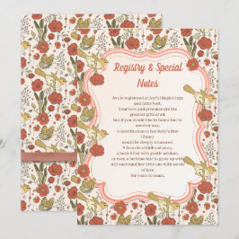 Baby Shower | Smör och Blommar poetisk Blommigt Inbjudningar
