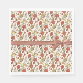 Baby Shower | Smör och Blommar poetisk Blommigt Pappersservett