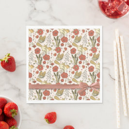 Baby Shower | Smör och Blommar poetisk Blommigt Pappersservett