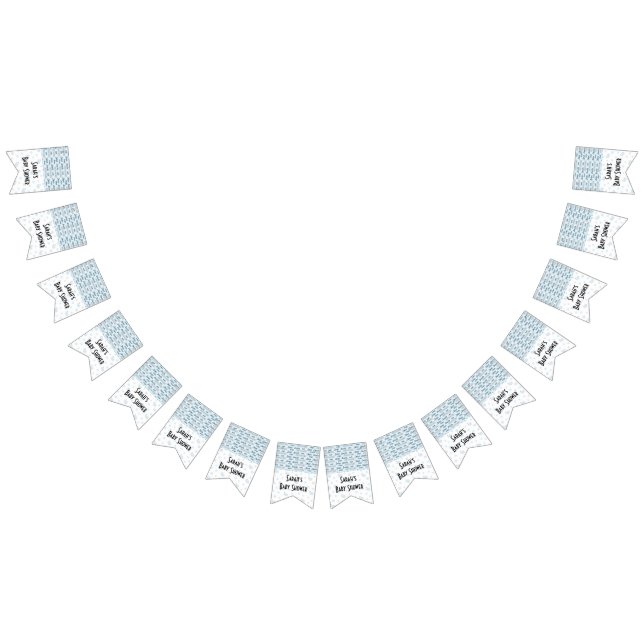 Baby Shower "Snips and Snigel", Svettskannern Vimplar (Alla)