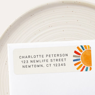 Baby Shower Sol Return Address Returadress Etikett