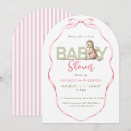 BABY SHOWER Söt drak-inbjudan Julkort