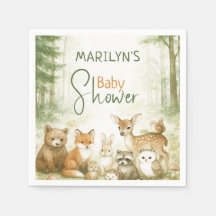 Baby Shower söta djur för bebisar