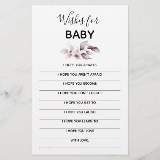 Baby Shower Souvenir - Önskningar för Bebis